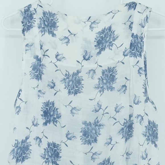 💜 5/$25 - floral tunic tank gathered knots - Picture 5 of 6